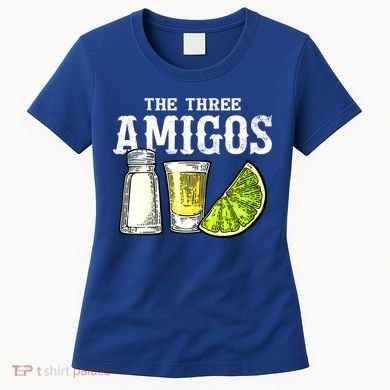 The Three Amigos Lime Salt Tequila Funny Cinco De Mayo Gifts Women's T-Shirt