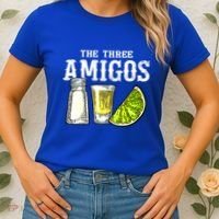The Three Amigos Lime Salt Tequila Funny Cinco De Mayo Gifts Women's T-Shirt thumb 2