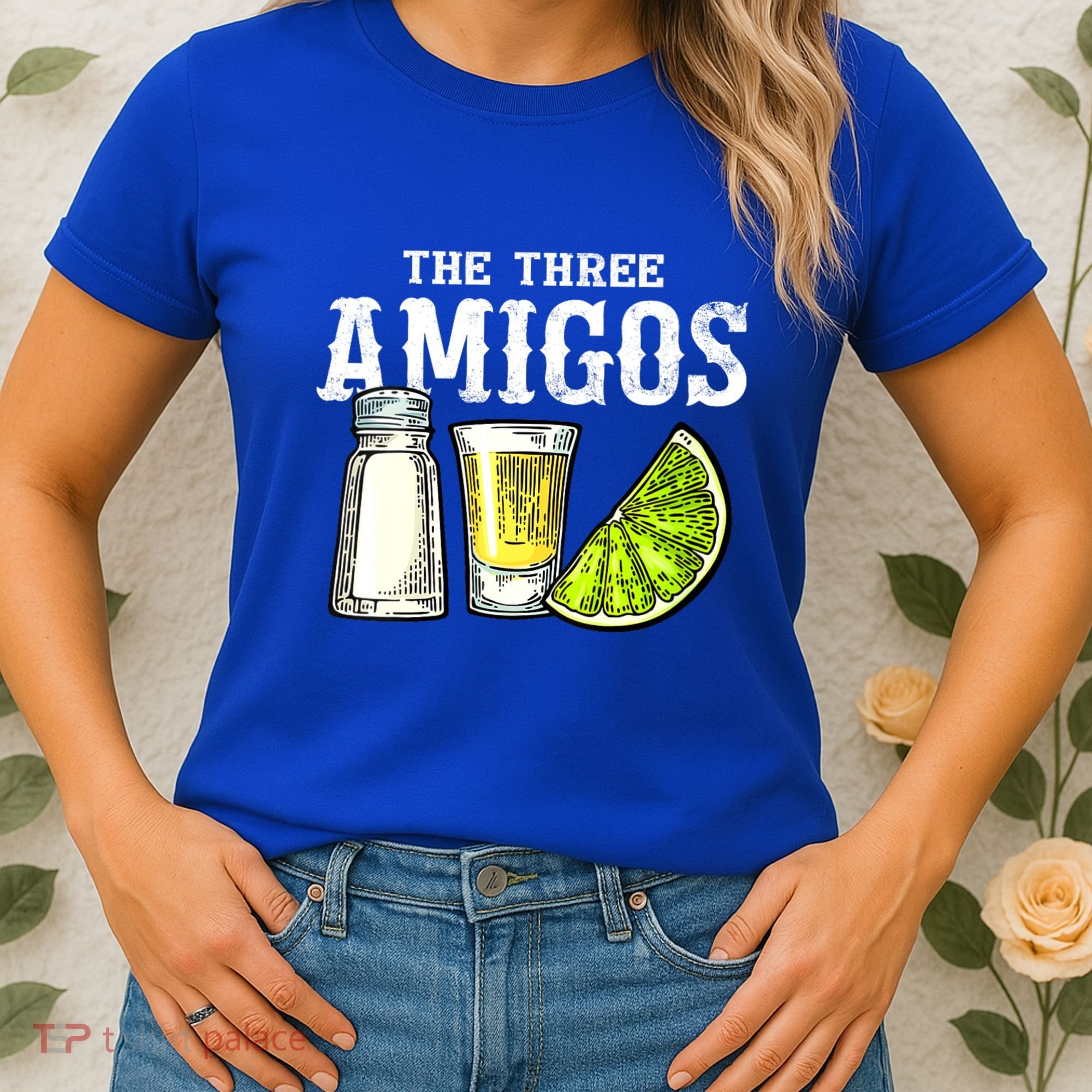 The Three Amigos Lime Salt Tequila Funny Cinco De Mayo Gifts Women's T-Shirt