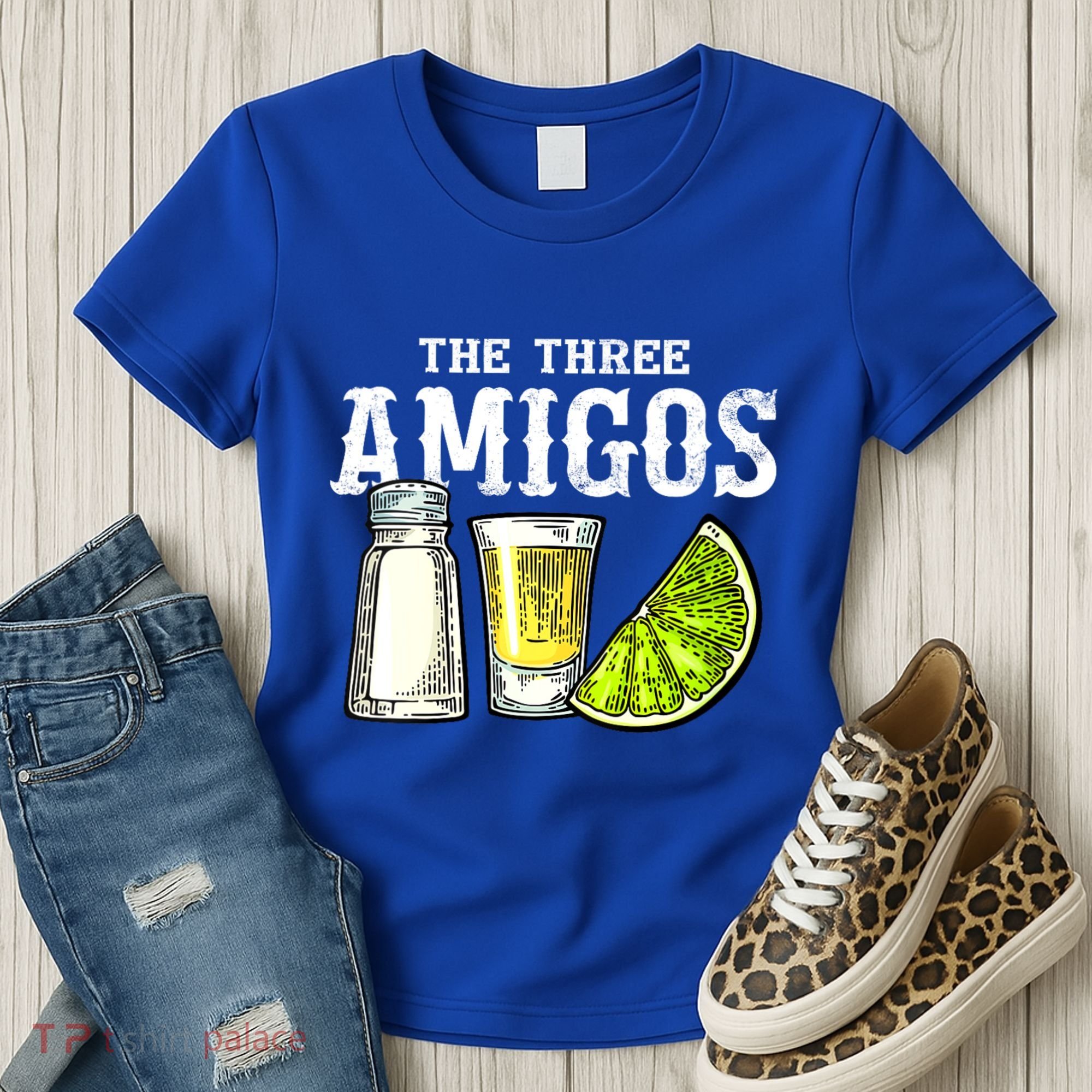 The Three Amigos Lime Salt Tequila Funny Cinco De Mayo Gifts Women's T-Shirt
