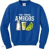 The Three Amigos Lime Salt Tequila Funny Cinco De Mayo Gifts Kids Sweatshirt thumb 0