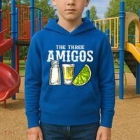 The Three Amigos Lime Salt Tequila Funny Cinco De Mayo Gifts Kids Hoodie thumb 2