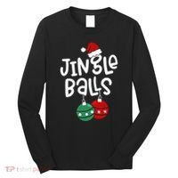 Tinsel Tits Jingle Balls Funny Matching Christmas Couple Chestnuts Long Sleeve Shirt thumb 0