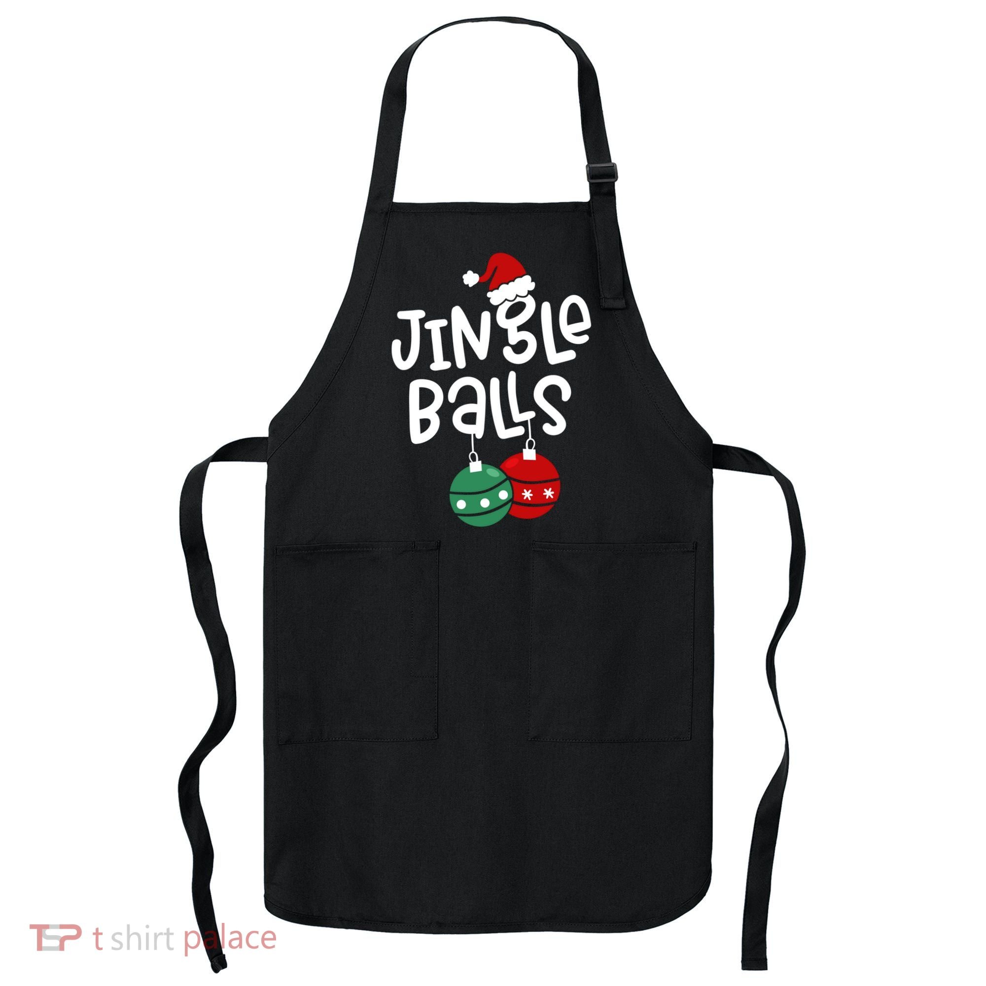 Tinsel Tits Jingle Balls Funny Matching Christmas Couple Chestnuts Apron