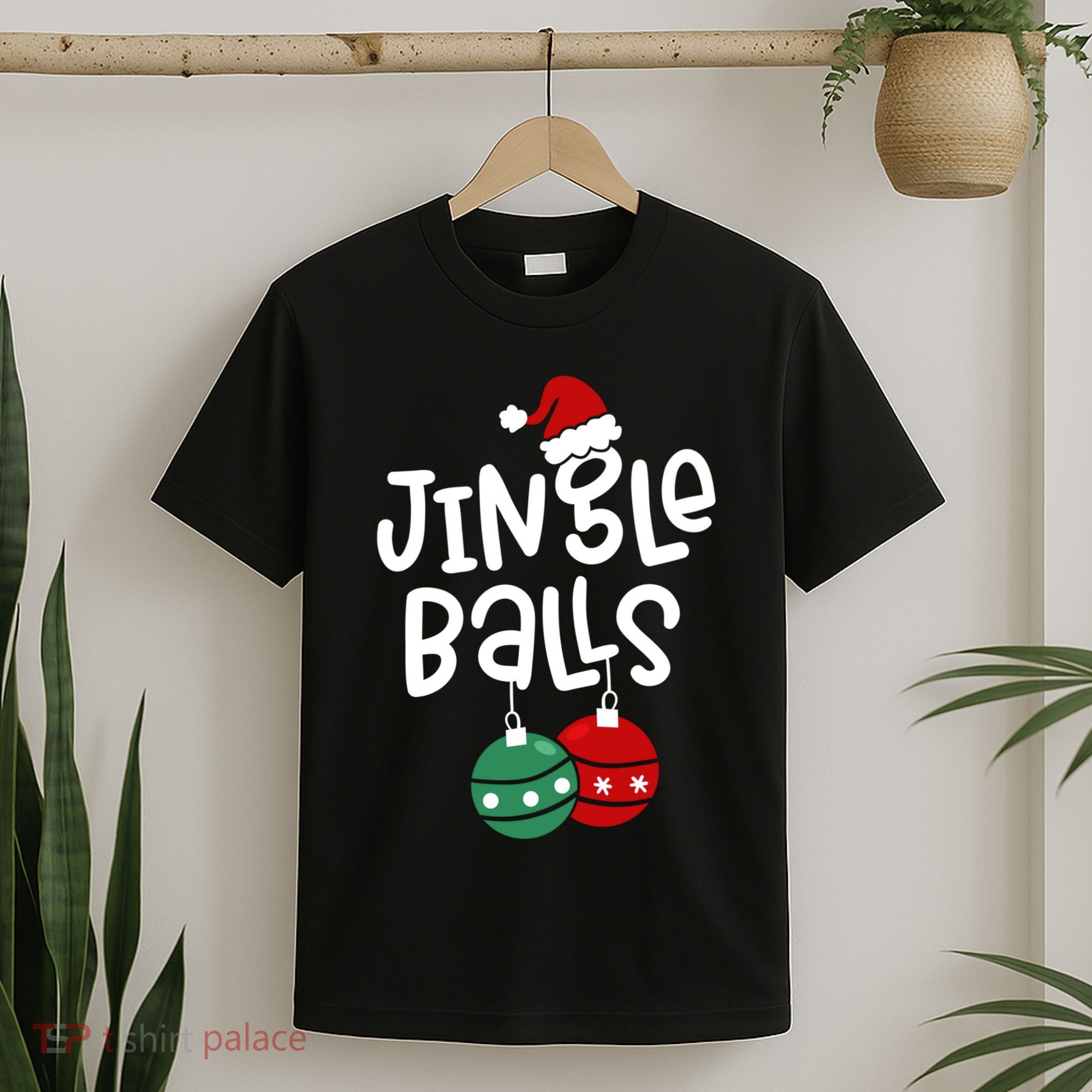 Tinsel Tits Jingle Balls Funny Matching Christmas Couple Chestnuts T-Shirt