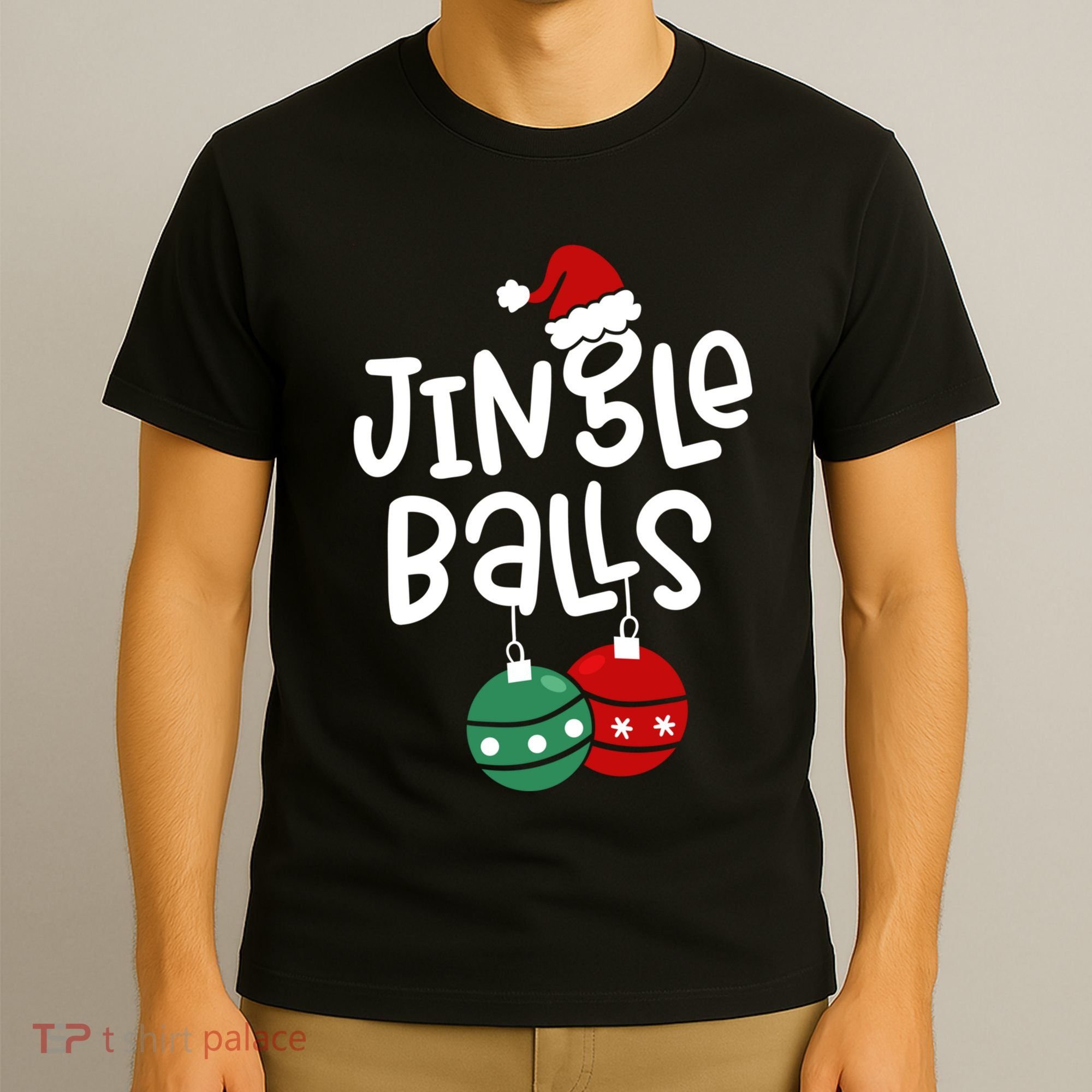 Tinsel Tits Jingle Balls Funny Matching Christmas Couple Chestnuts T-Shirt