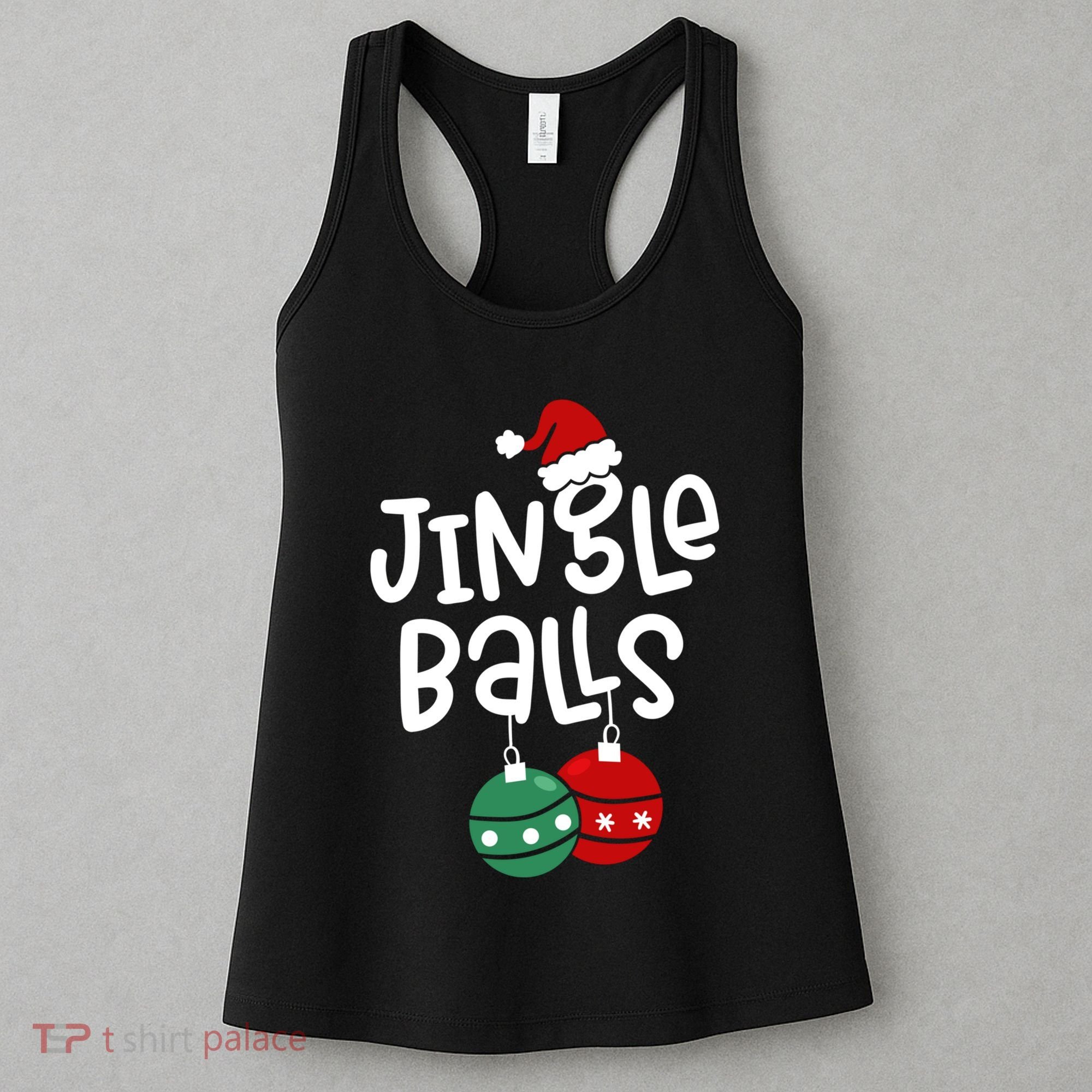 Tinsel Tits Jingle Balls Funny Matching Christmas Couple Chestnuts Women's Tank Top