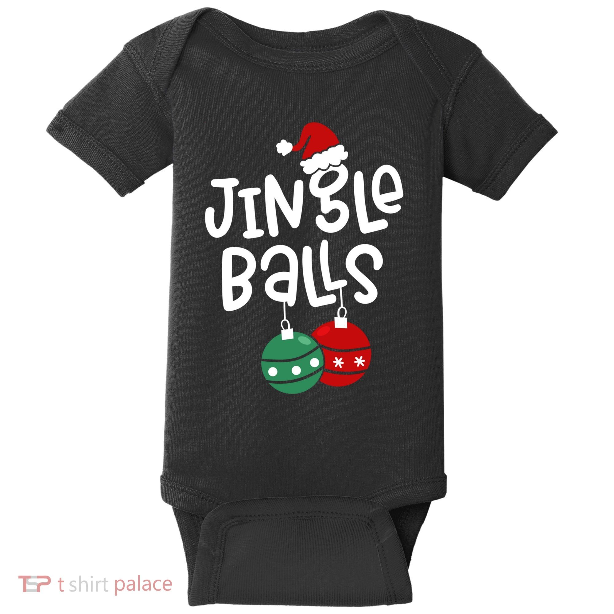 Tinsel Tits Jingle Balls Funny Matching Christmas Couple Chestnuts Baby Bodysuit