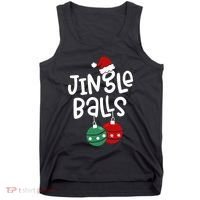 Tinsel Tits Jingle Balls Funny Matching Christmas Couple Chestnuts Tank Top thumb 0