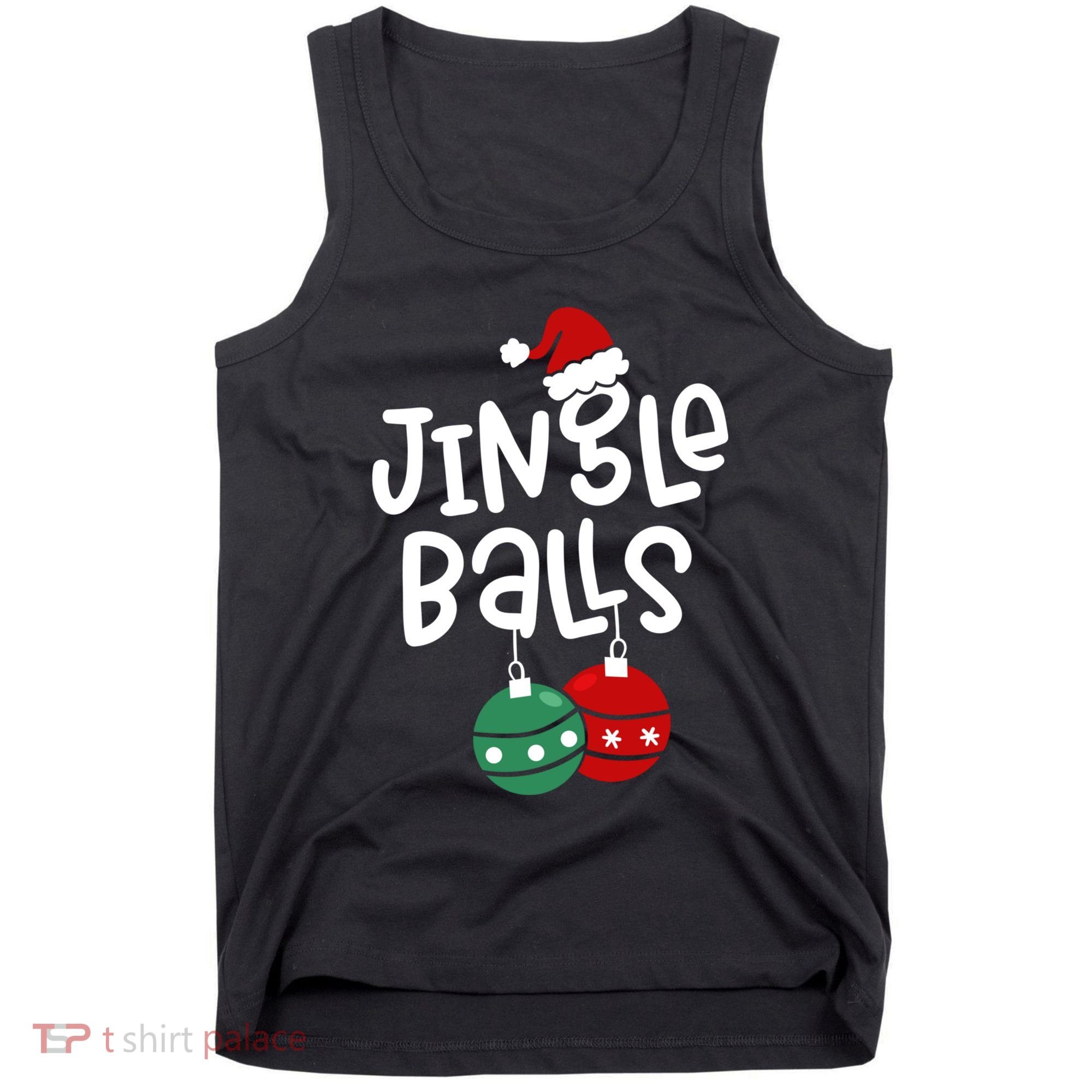 Tinsel Tits Jingle Balls Funny Matching Christmas Couple Chestnuts Tank Top