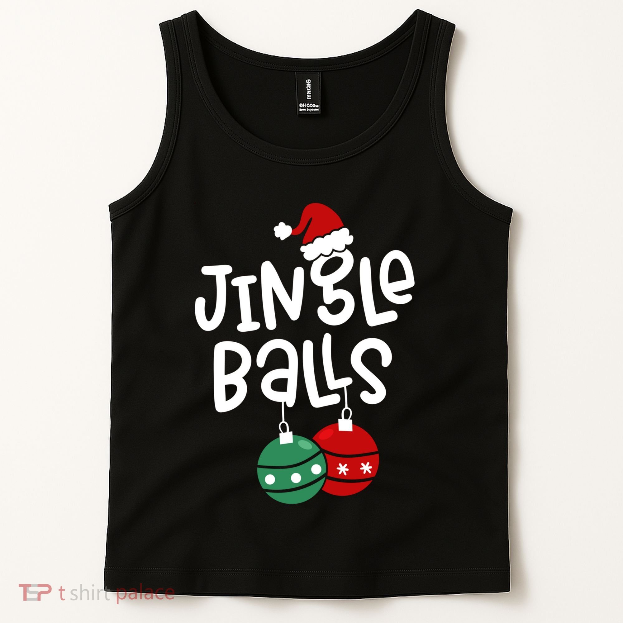 Tinsel Tits Jingle Balls Funny Matching Christmas Couple Chestnuts Tank Top