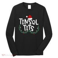 Tinsel Tits Jingle Balls Funny Matching Christmas Couple Chestnuts Long Sleeve Shirt thumb 0