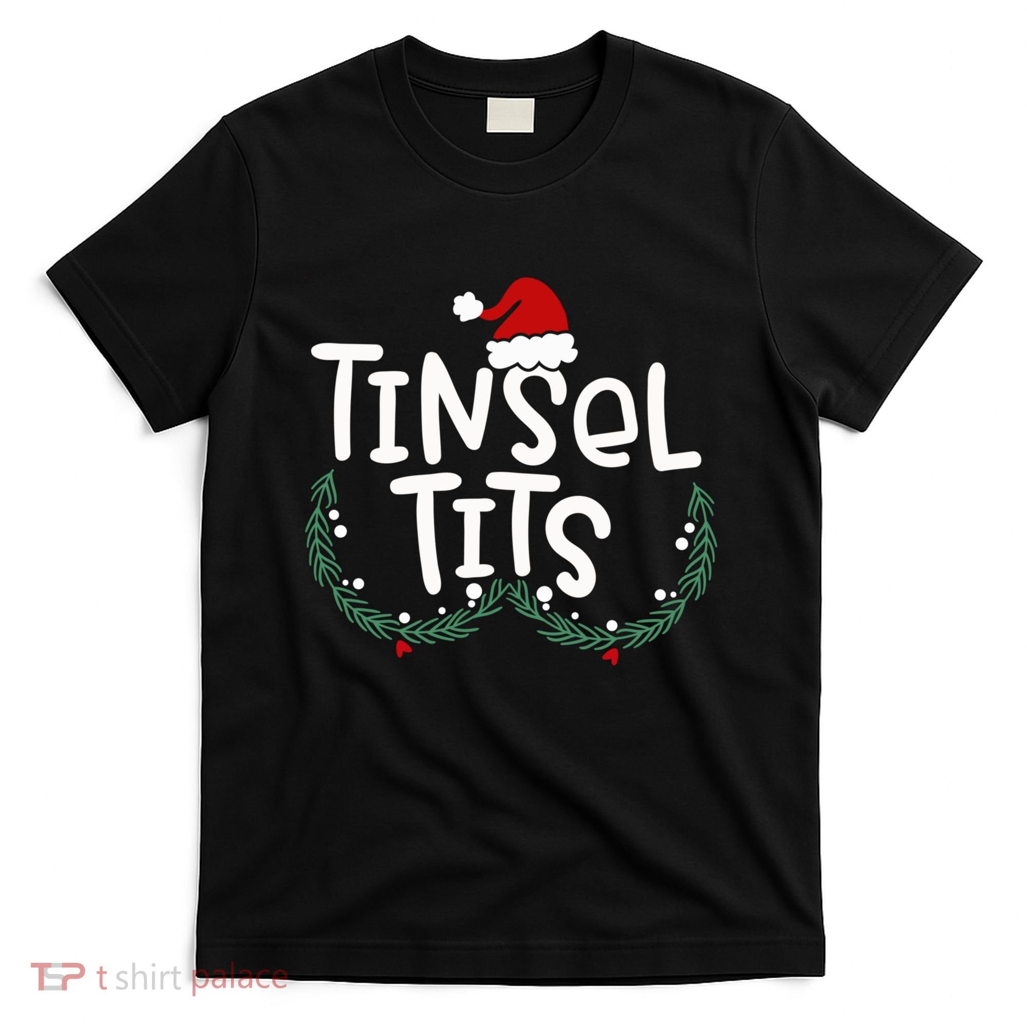 Tinsel Tits Jingle Balls Funny Matching Christmas Couple Chestnuts T-Shirt