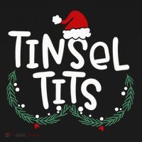 Tinsel Tits Jingle Balls Funny Matching Christmas Couple Chestnuts Women's Hoodie thumb 2
