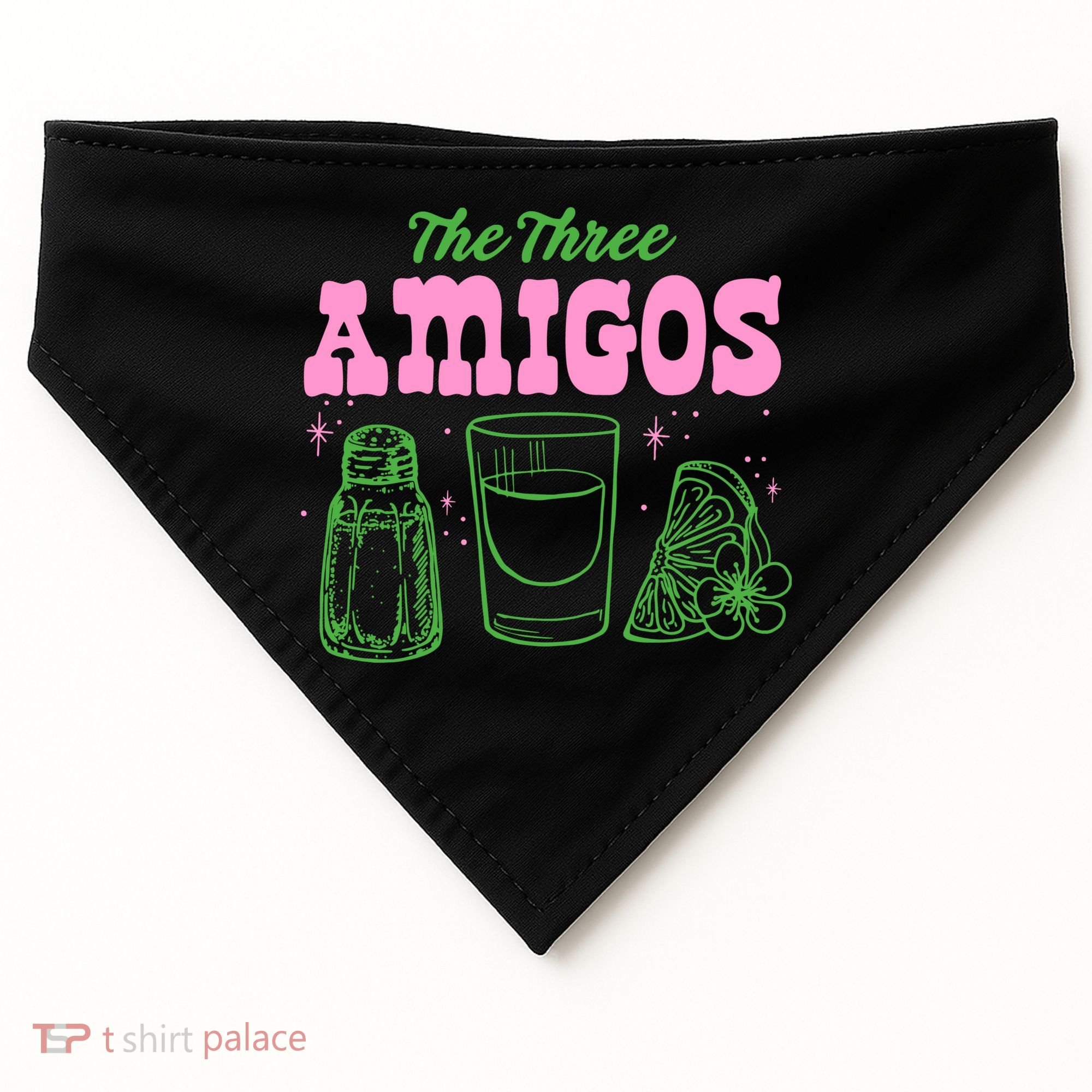 The Three Amigos Margarita Cocktail USA-Made Doggie Bandana