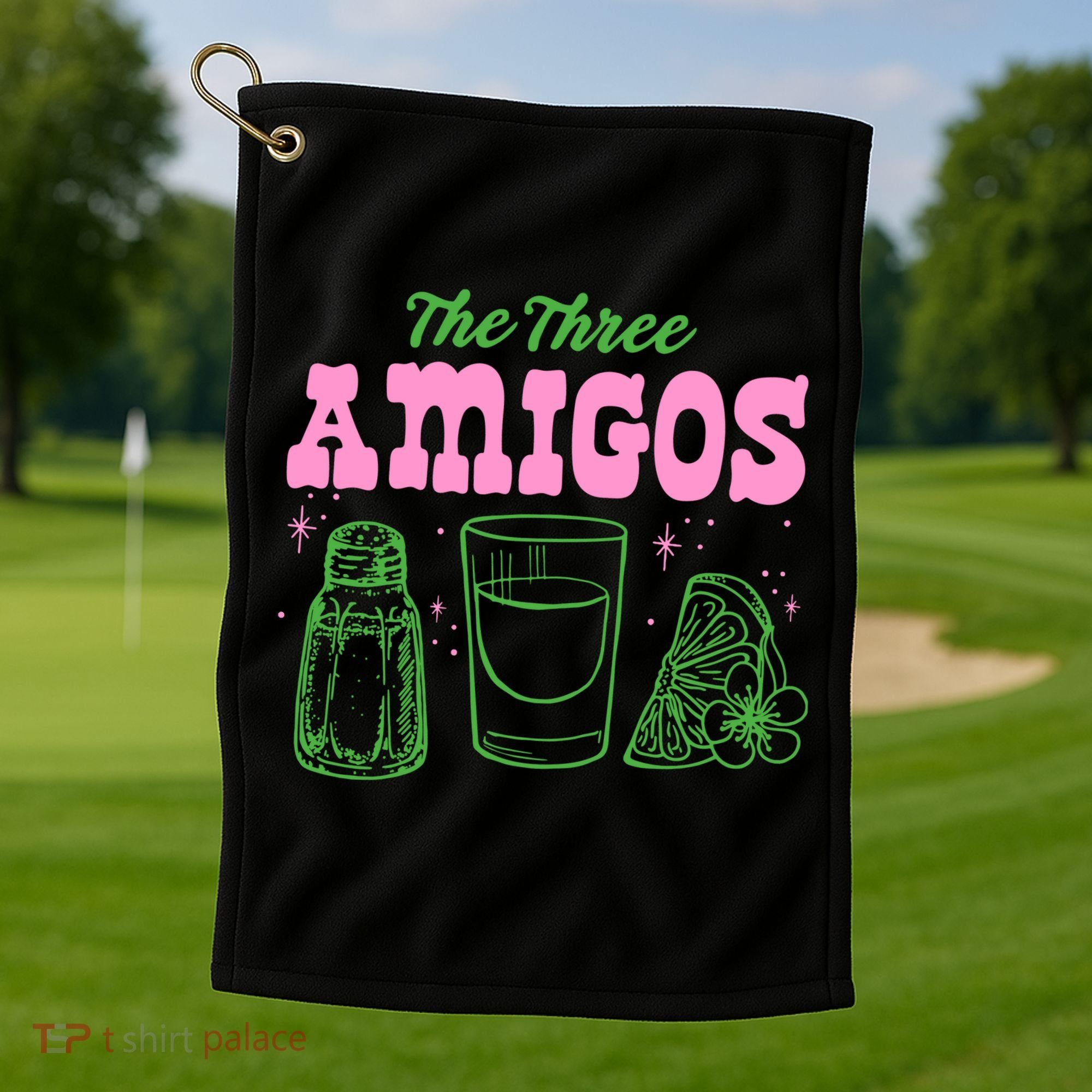 The Three Amigos Margarita Cocktail Golf Towel