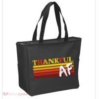 Thanksgiving Thankful Af Sarcastic Saying Rude Humor Tote Bag thumb 2