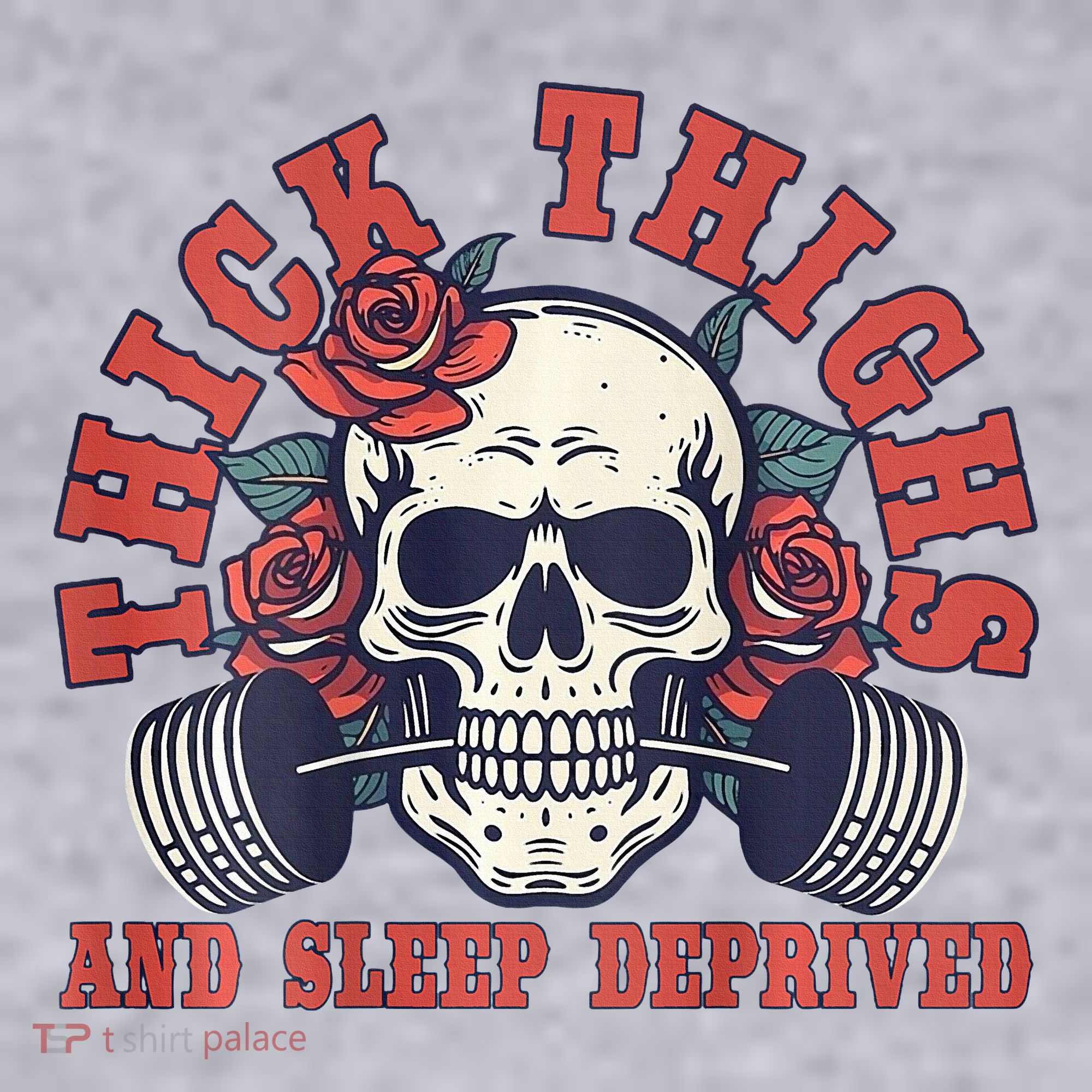 Thick Thighs And Sleep Deprived On Back Women's Sweatshirt