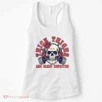 Thick Thighs And Sleep Deprived On Back Women's Tank Top thumb 0