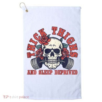 Thick Thighs And Sleep Deprived On Back Golf Towel
