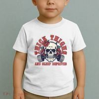 Thick Thighs And Sleep Deprived On Back Toddler T-Shirt thumb 2