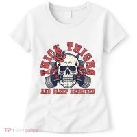 Thick Thighs And Sleep Deprived On Back Women's T-Shirt thumb 0