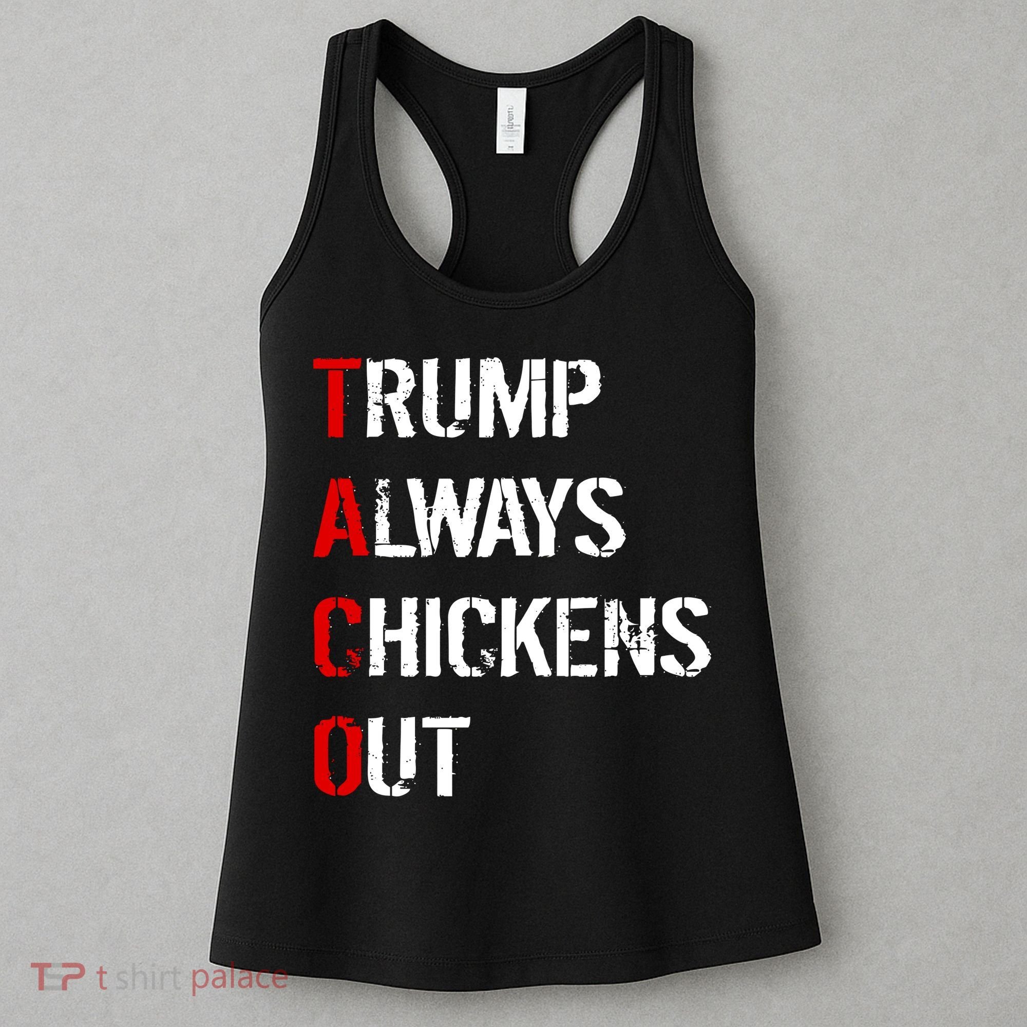 Taco Trump Always Chickens Out Women's Tank Top