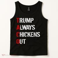 Taco Trump Always Chickens Out Tank Top thumb 2