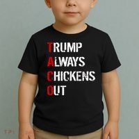 Taco Trump Always Chickens Out Toddler T-Shirt thumb 2