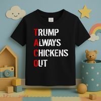 Taco Trump Always Chickens Out Toddler T-Shirt thumb 3