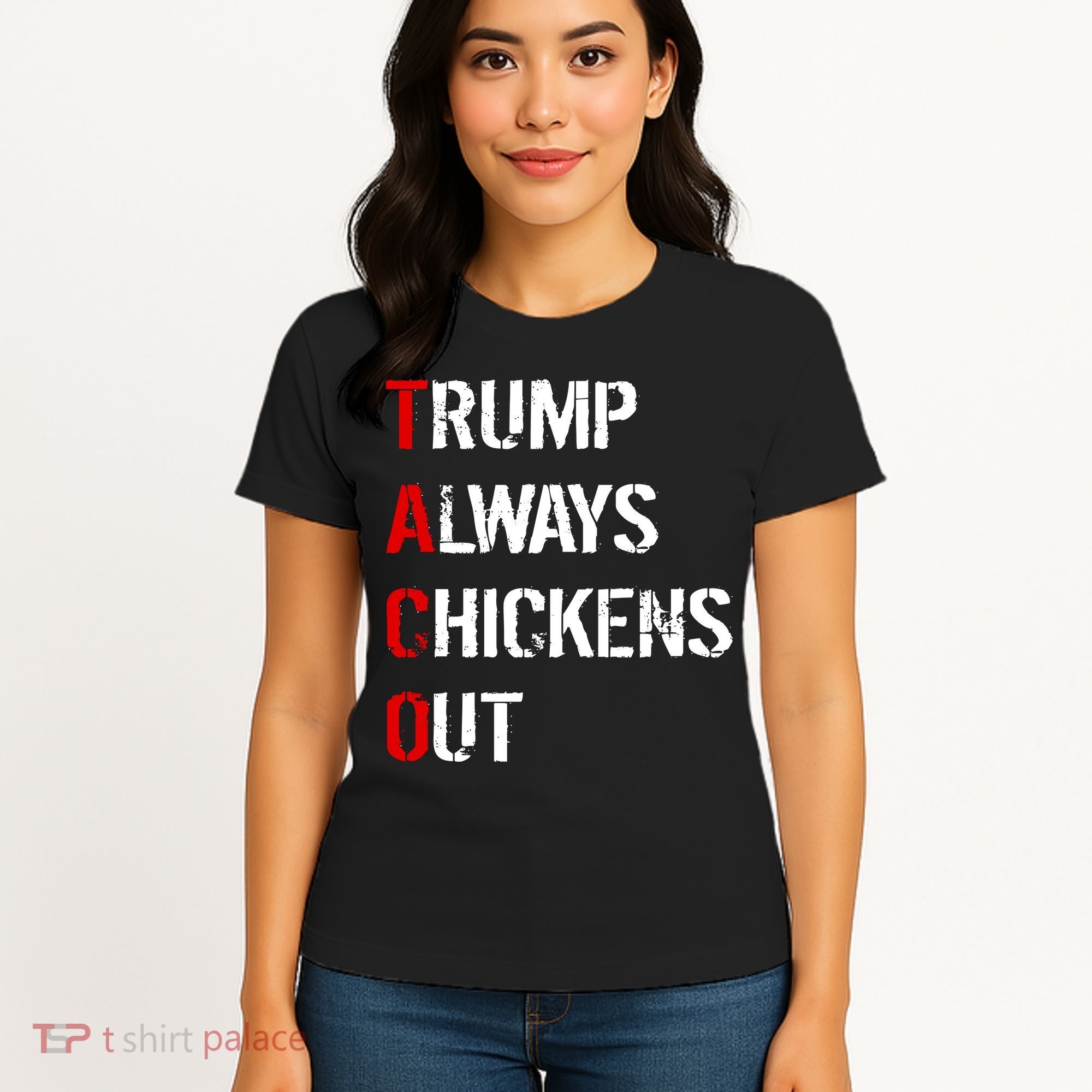 Taco Trump Always Chickens Out Women's T-Shirt
