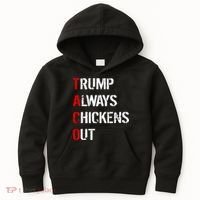 Taco Trump Always Chickens Out Kids Hoodie thumb 0