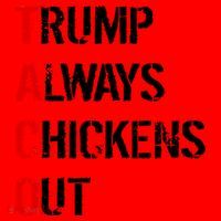 Taco Trump Always Chickens Out Santa Hat thumb 1