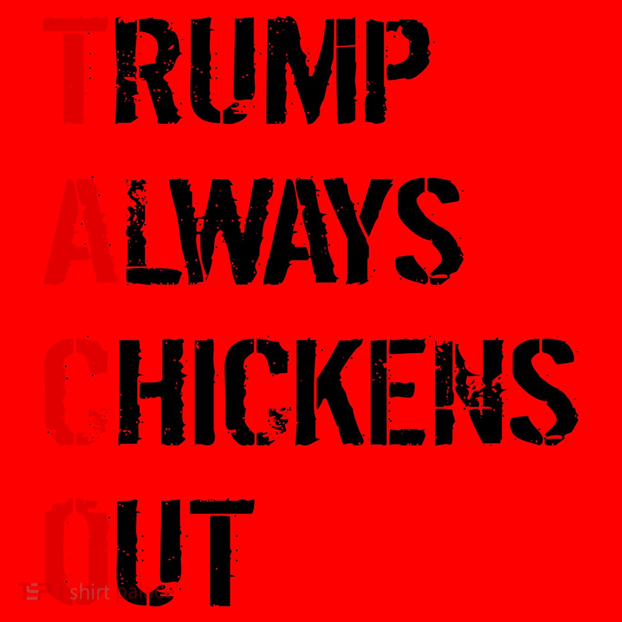 Taco Trump Always Chickens Out Santa Hat
