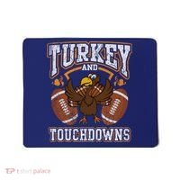 Thanksgiving Turkey And Touchdowns Football Mousepad thumb 0