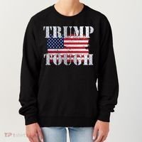 Trump Tough American Flag Women's Sweatshirt thumb 0