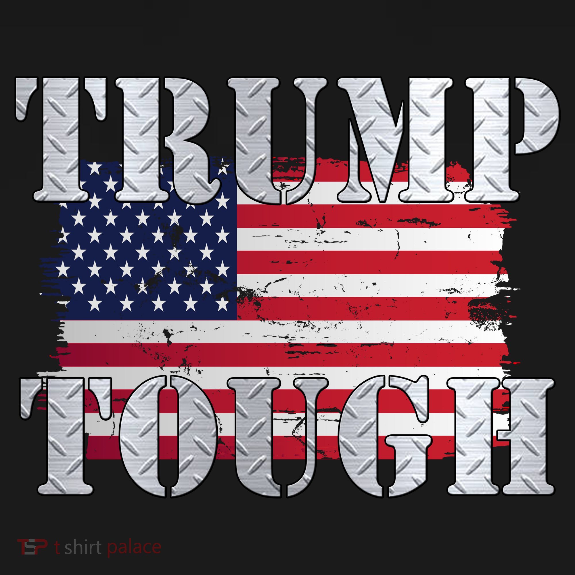 Trump Tough American Flag Sweatshirt