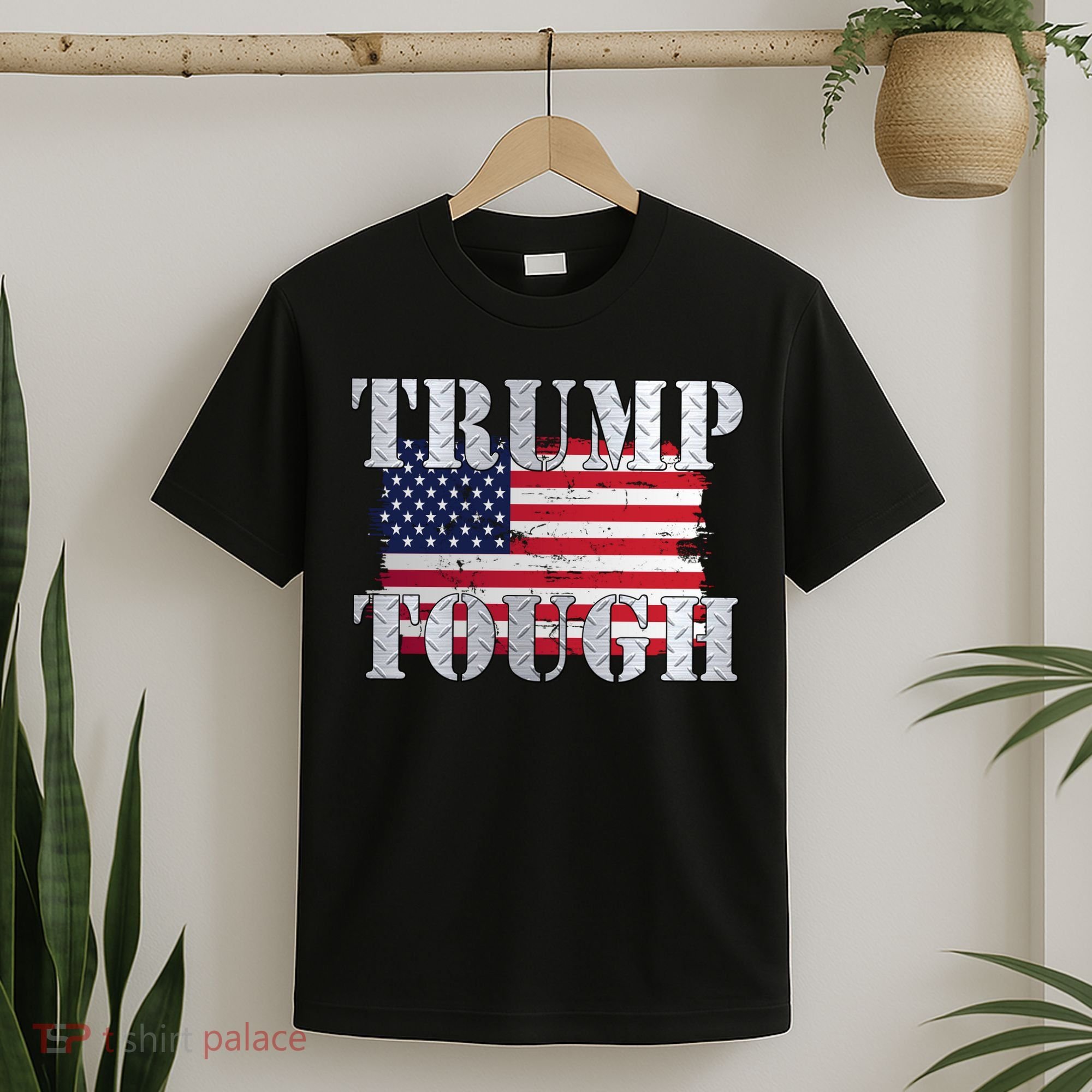 Trump Tough American Flag T-Shirt