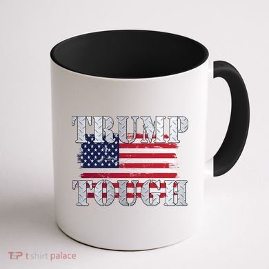 Trump Tough American Flag Coffee Mug back
