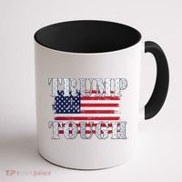 Trump Tough American Flag Coffee Mug thumb 1