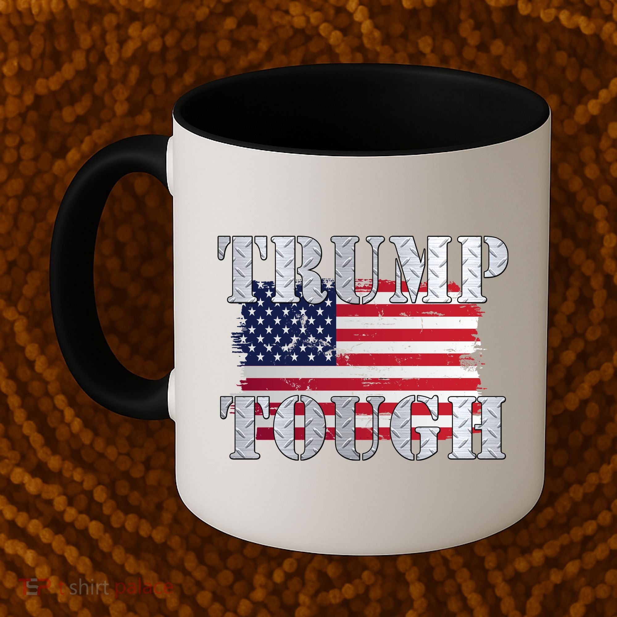 Trump Tough American Flag Coffee Mug
