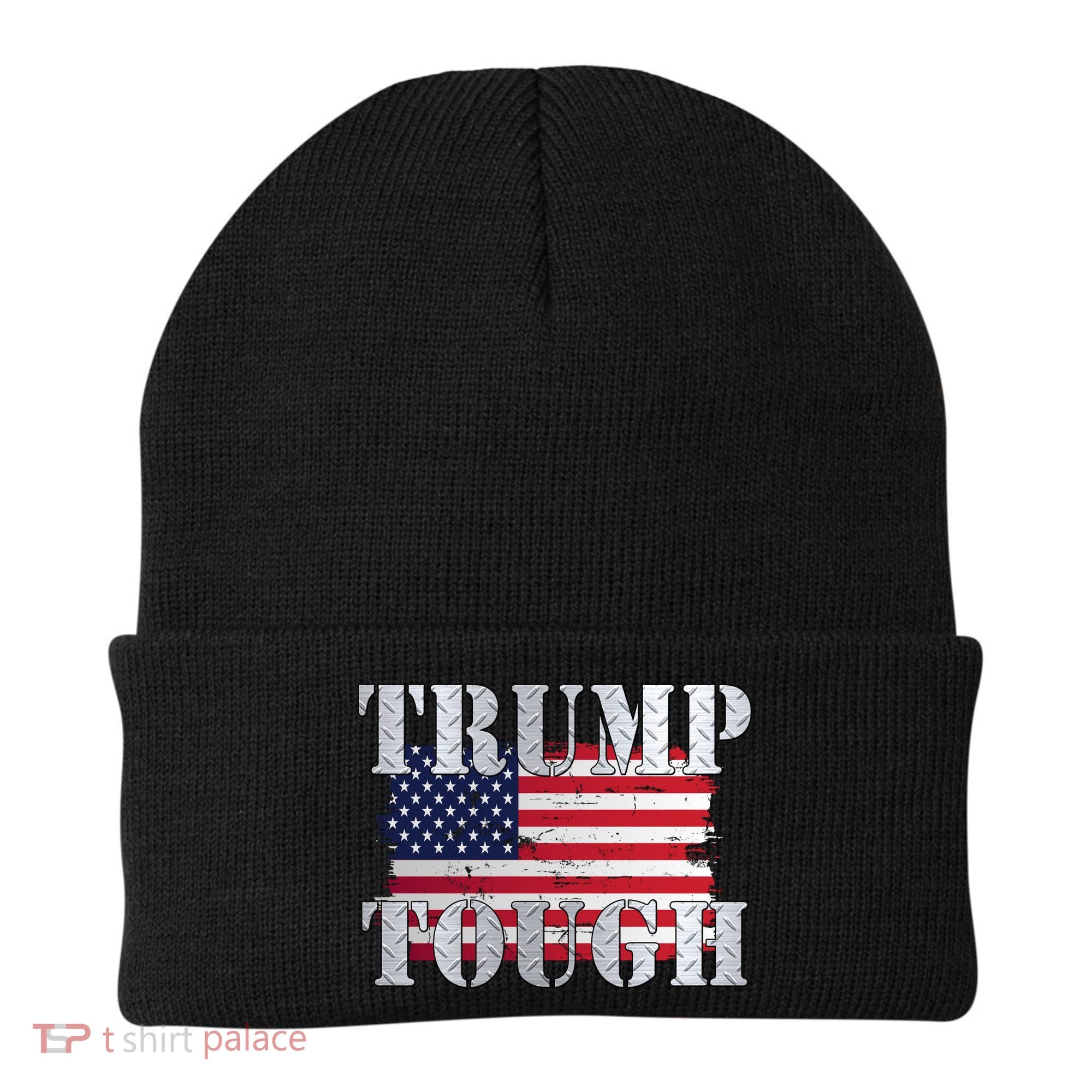 Trump Tough American Flag Beanie