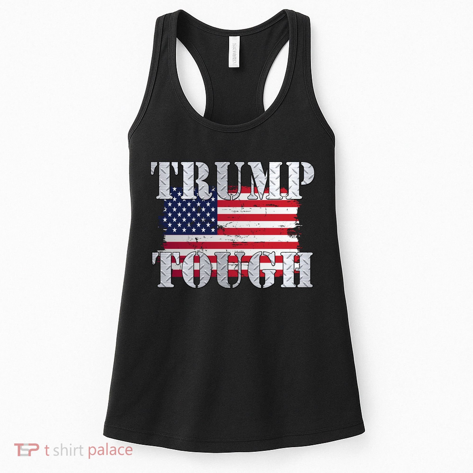 Trump Tough American Flag Women's Tank Top