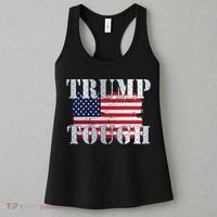 Trump Tough American Flag Women's Tank Top thumb 3