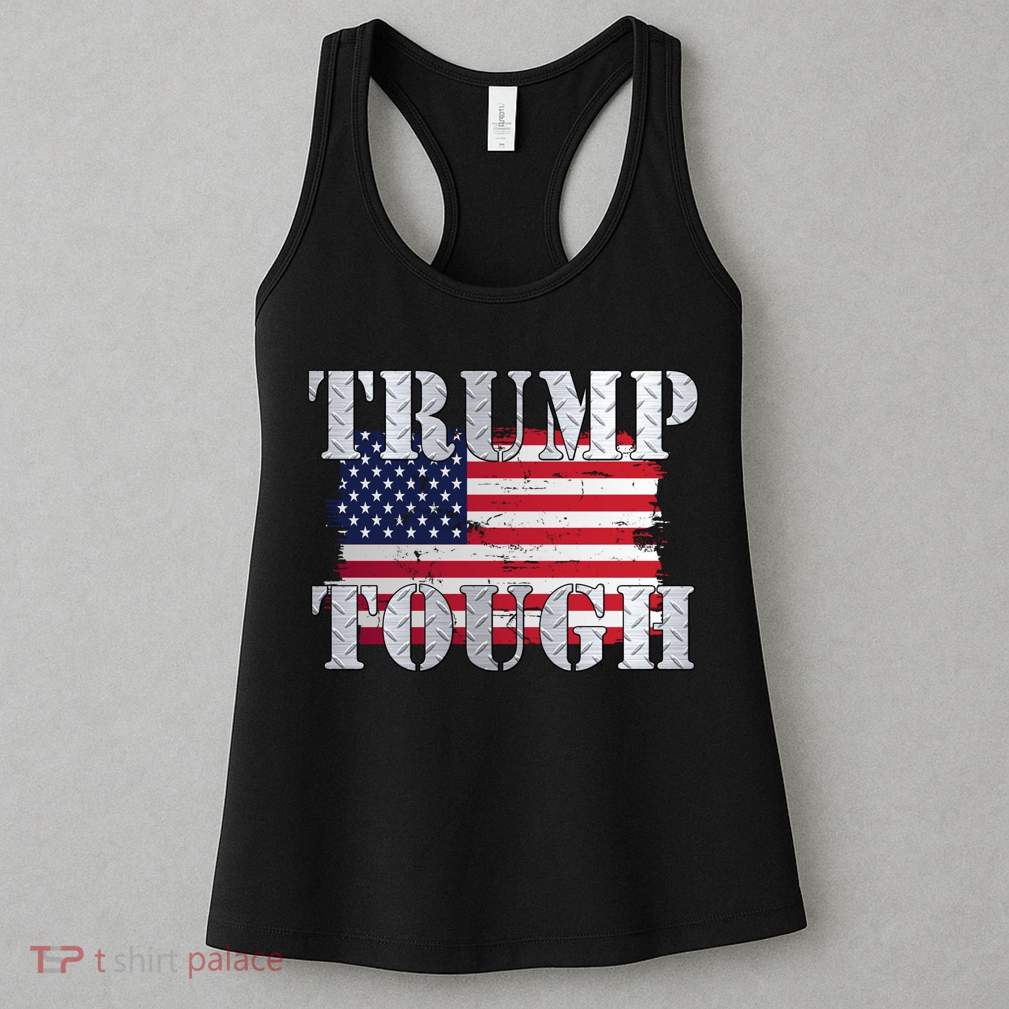 Trump Tough American Flag Women's Tank Top
