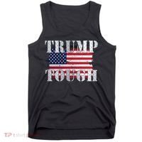 Trump Tough American Flag Tank Top thumb 0
