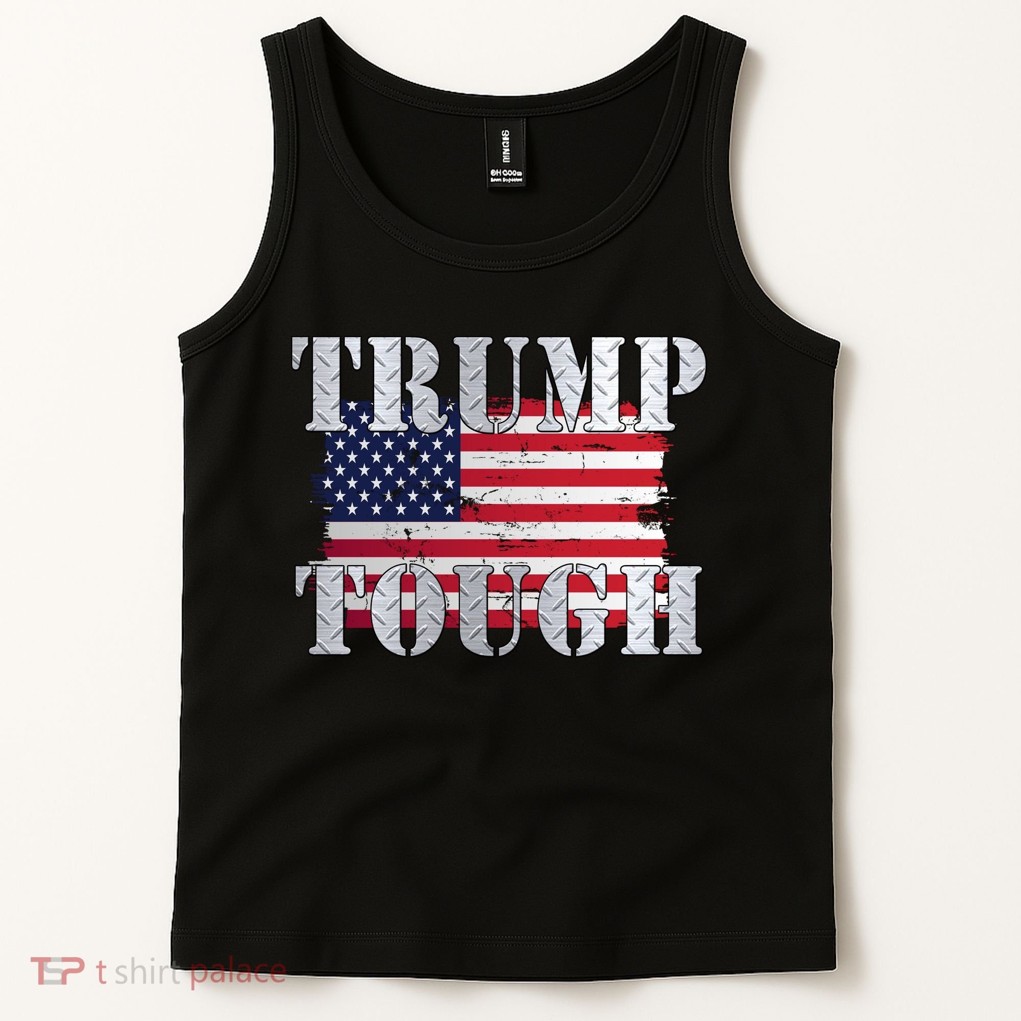 Trump Tough American Flag Tank Top