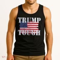 Trump Tough American Flag Tank Top thumb 3