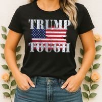 Trump Tough American Flag Women's T-Shirt thumb 2