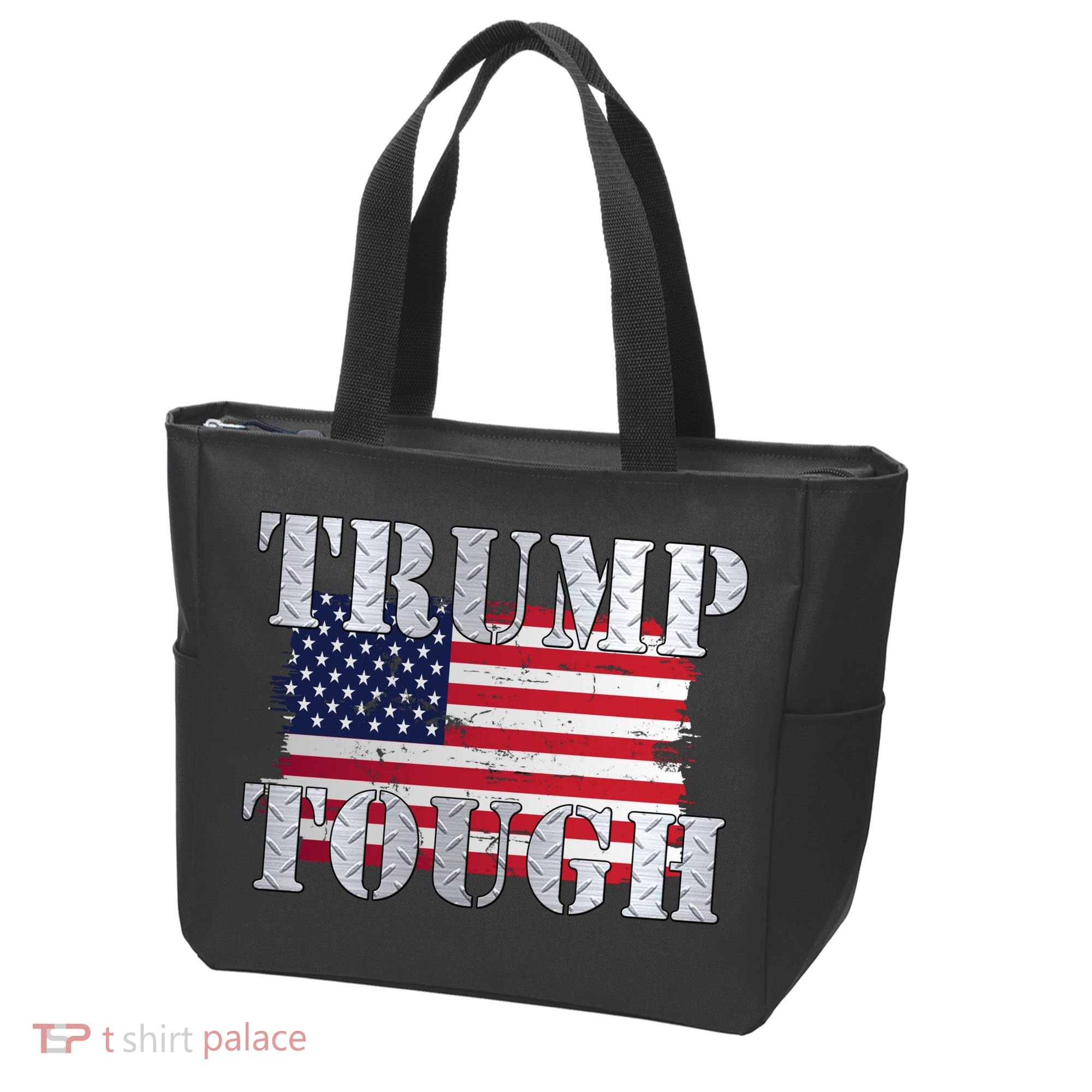 Trump Tough American Flag Tote Bag